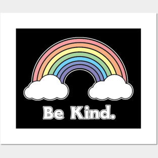 Be Kind - Rainbow Design Posters and Art